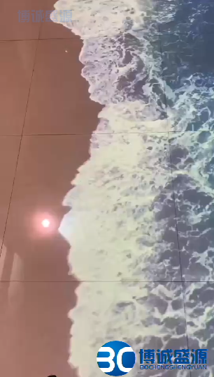 互動投影海浪特效