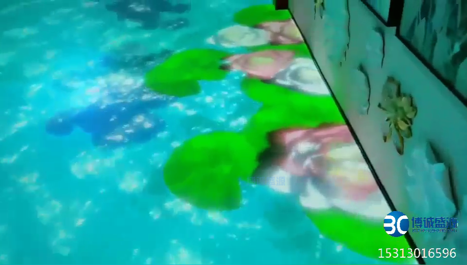 步步生蓮地面互動投影