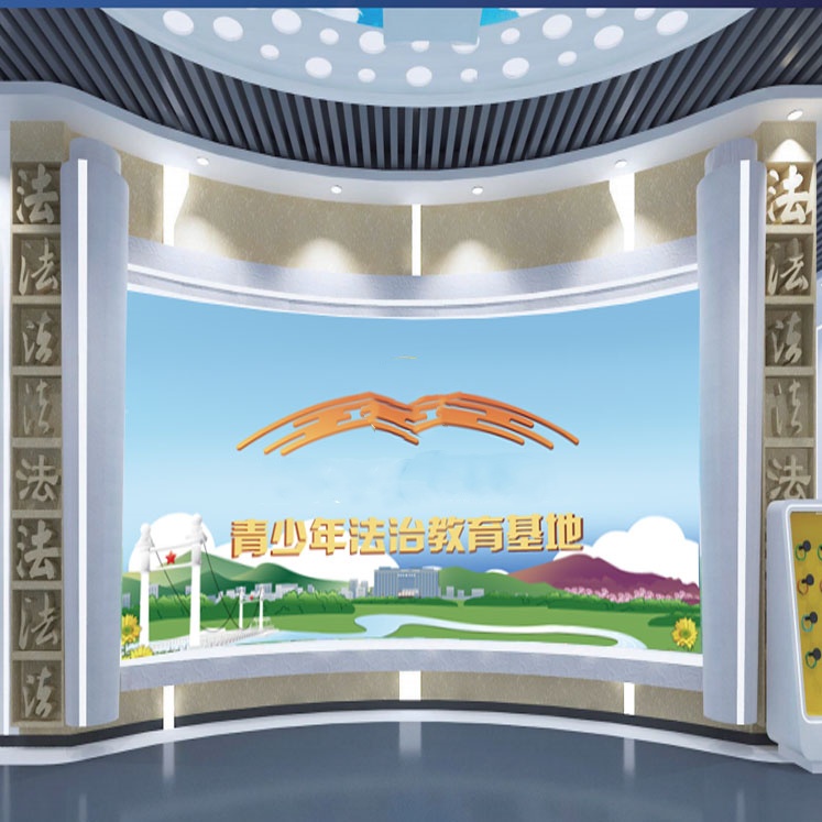 門廳光影形象墻——弧幕投影